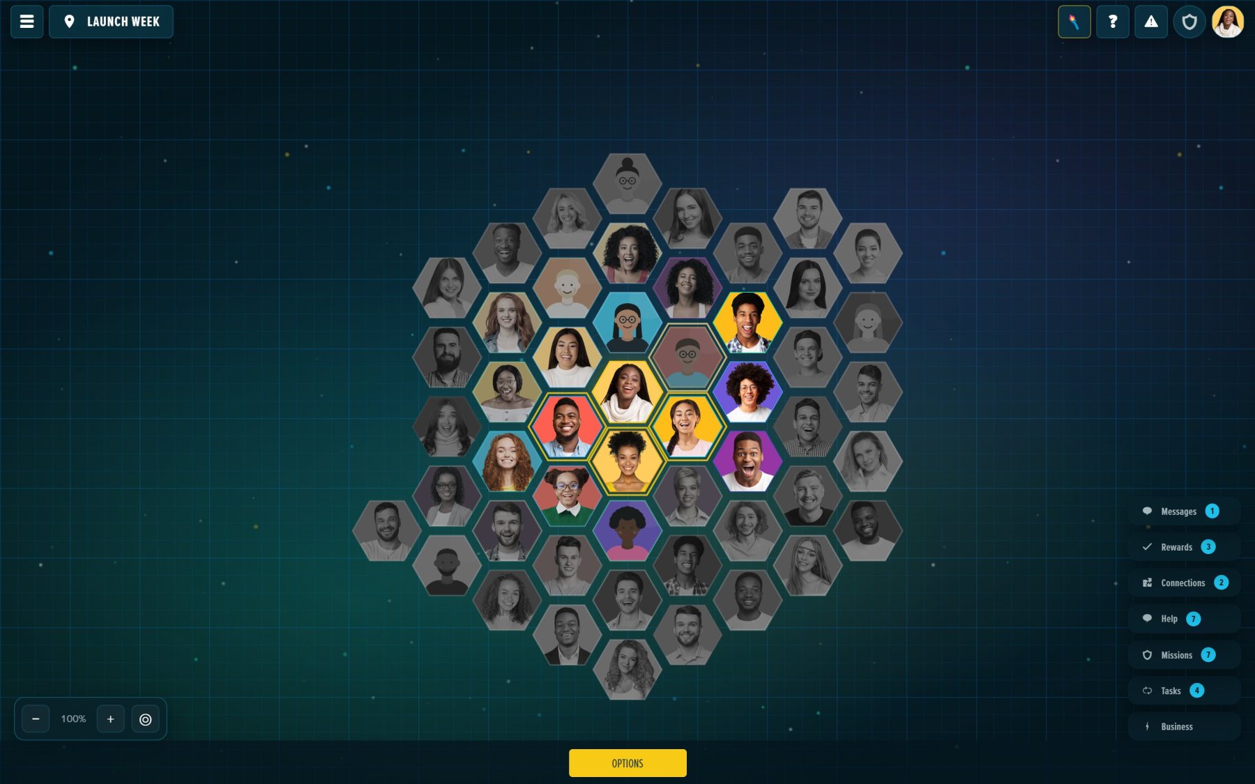 The Garden hex map